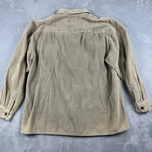 VINTAGE Y2K ZERO TOLERANCE Men's Corduroy Long Sleeve‎ Full Zip Shacket Size XL - Picture 6 of 8